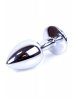 Korek analny z diamentem Jewellery Silver PLUG- Pink